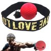 Тренажер м'яч для боксу Fight Ball Файт Болл, м'ячик на резинці червоний