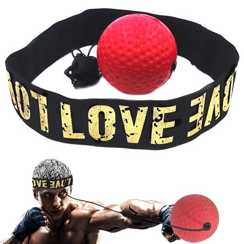 Тренажер м'яч для боксу Fight Ball Файт Болл, м'ячик на резинці червоний