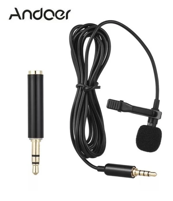 Микрофон петличный Andoer EY-510A петличка для телефона, камеры, компьютера + переходник Мікрофон петличний Andoer EY-510A петличка для телефону, камери, комп'ютера + перехідник