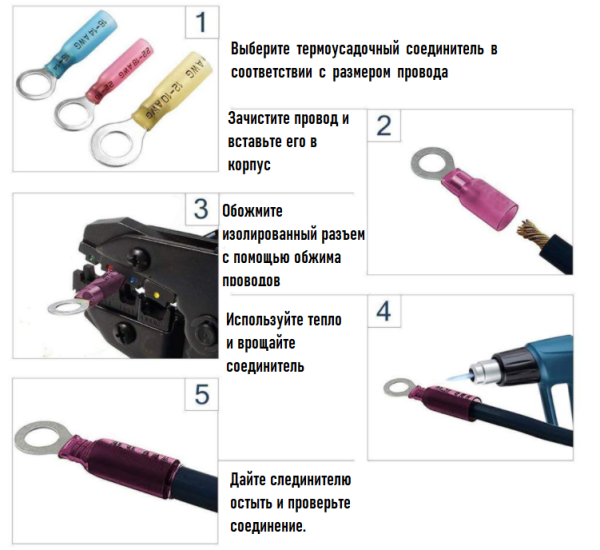 Набір термоусаджувальних клем з'єднувачі для проводів типу Ring водонепроникні набір мідь (250 штук) Набір термоусаджувальних клем з'єднувачі для проводів типу Ring водонепроникні набір мідь (250 штук)
