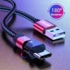 Lightning-USB для швидкого заряджання та передачі даних провід зарядки на айфон Uslion 180 градусів Lightning-USB для швидкого заряджання та передачі даних провід зарядки на айфон Uslion 180 градусів