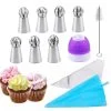 Насадки кондитерські сфера для крему перехідник і кондитерські мішки 22 одиниці Насадки кондитерські сфера для крему перехідник і кондитерські мішки 22 одиниці