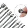 Набір борфрез твердосплавних зі швидкорізальної сталі для дремеля гравера і бормашини по дереву 10 шт Набір борфрез твердосплавних зі швидкорізальної сталі для дремеля гравера і бормашини по дереву 10 шт