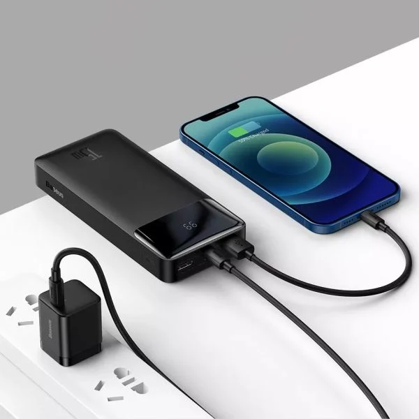 Павер банк baseus 10000mAh 15W (PPDML-I01) Black павербанк с дисплеем и быстрой зарядкой Павер банк baseus 10000mAh 15W (PPDML-I01) Black павербанк з дисплеєм та швидкою зарядкою