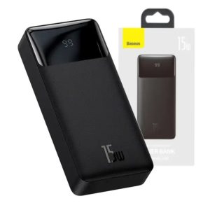 Павер банк baseus 10000mAh 15W (PPDML-I01) Black павербанк з дисплеєм та швидкою зарядкою
