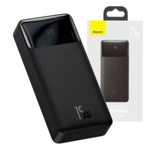 Павер банк baseus 10000mAh 15W (PPDML-I01) Black павербанк з дисплеєм та швидкою зарядкою
