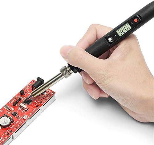 Паяльник професійний 936H 80W з LCD дисплеєм для паяння радіодеталей та мікросхем 220V
