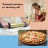 Качалка для тіста металева з обертовими ручками та регулюванням товщини розкочування 48 см