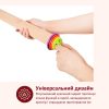 Скалка дерев'яна для розкочування тіста з регулювальними кільцями та знімними ручками 57 см
