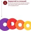 Скалка дерев'яна для розкочування тіста з регулювальними кільцями та знімними ручками 57 см