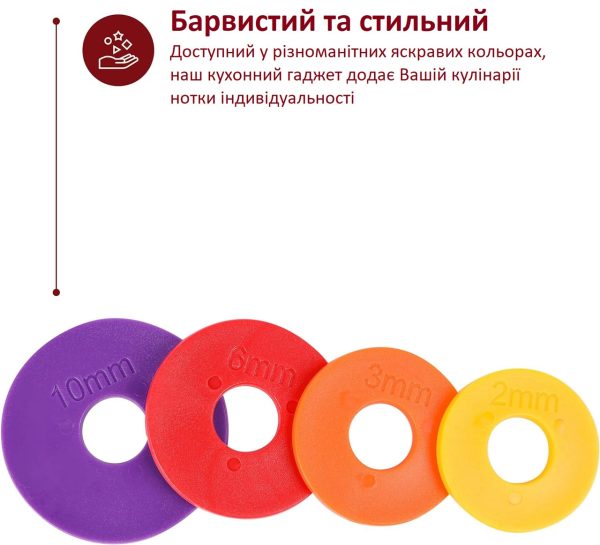 Скалка дерев'яна для розкочування тіста з регулювальними кільцями та знімними ручками 57 см