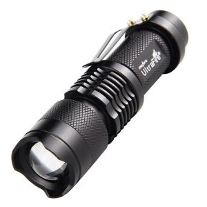 Ліхтарик кишеньковий світлодіодний UltraFire SK68 7Вт 300 люмен IP65 на акумуляторі 14500 із зумом та кліпсою Ліхтарик кишеньковий світлодіодний UltraFire SK68 7Вт 300 люмен IP65 на акумуляторі 14500 із зумом та кліпсою