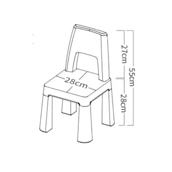 Дитячий стіл для творчості столик для конструктора стільчик і столик для дитини регульований магнітна дошка