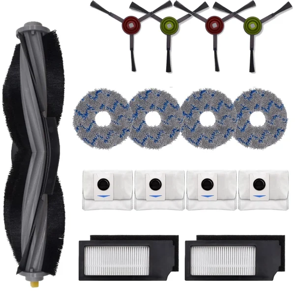 Набір витратних матеріалів для робота пилососа Ecovacs Deebot T10 Omni X1 Turbo X1 Omni X1 15 аксесуарів Набір витратних матеріалів для робота пилососа Ecovacs Deebot T10 Omni X1 Turbo X1 Omni X1 15 аксесуарів