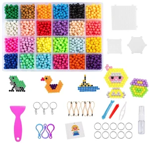 Мозаїка з водою аква мозайка дитяча аквамозайка водна мозаїка аквамозаїка aquabeads 2400 шт