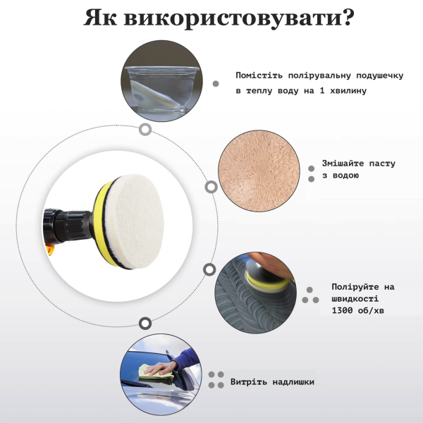 Набір для полірування скла автомобіля платформа для полірувальних кругів церій для полірування Набір для полірування скла автомобіля платформа для полірувальних кругів церій для полірування