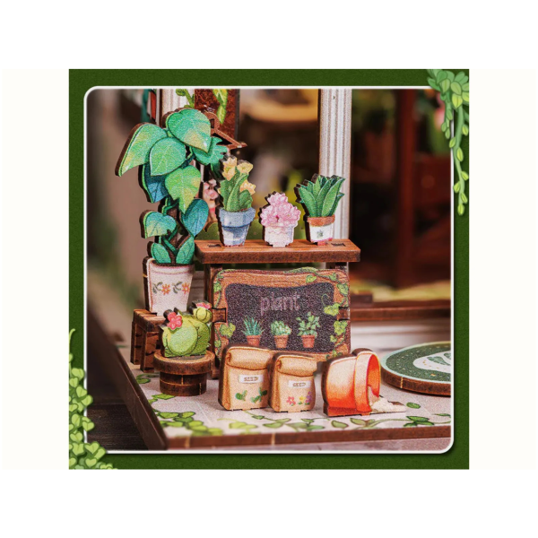 Book Nook Green Life Bookshop набір для збірки, 196 деталей