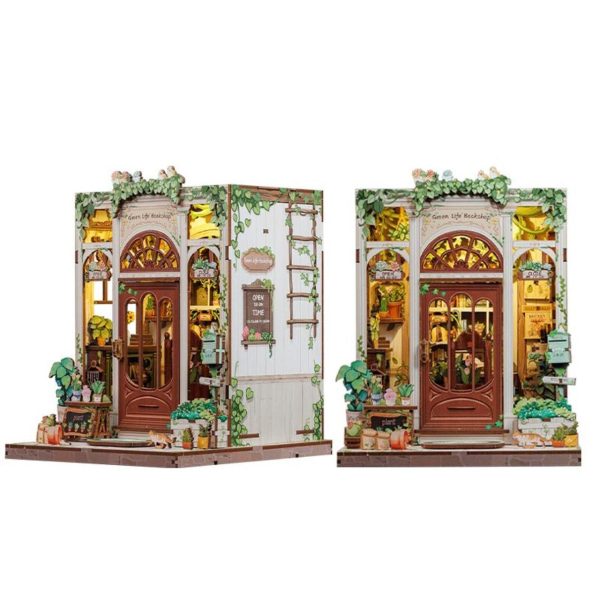 Book Nook Green Life Bookshop набір для збірки, 196 деталей