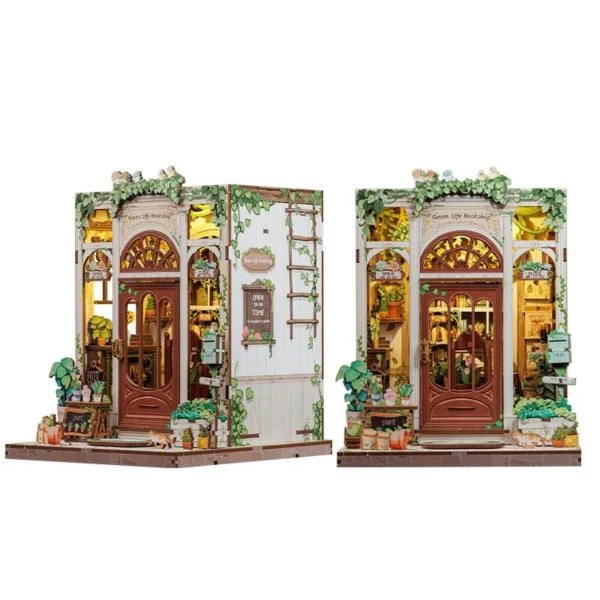Book Nook Green Life Bookshop набор для сборки, 196 деталей Book Nook Green Life Bookshop набір для збірки, 196 деталей