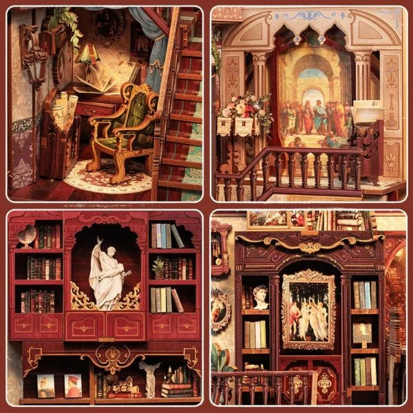 Book Nook Library of Wisdom набір для збірки, 281 деталь