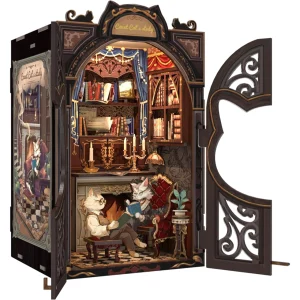 Book Nook Count Cat's Study набор для сборки, 108 деталей Book Nook Count Cat's Study набір для збірки, 108 деталей