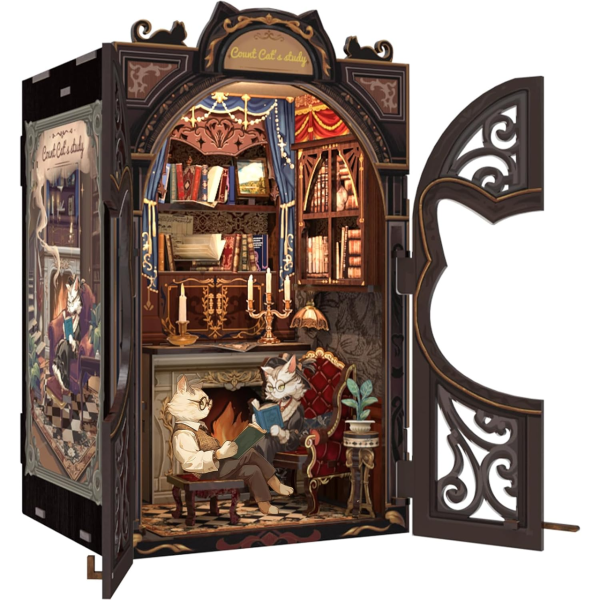 Book Nook Count Cat's Study набір для збірки, 108 деталей