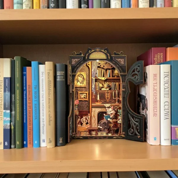 Book Nook Count Cat's Study набір для збірки, 108 деталей Book Nook Count Cat's Study набір для збірки, 108 деталей