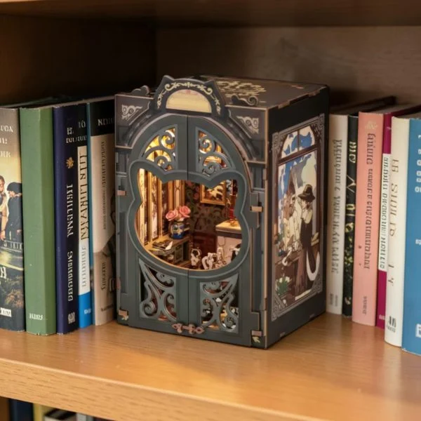 Book Nook Count Cat's Study набір для збірки, 108 деталей Book Nook Count Cat's Study набір для збірки, 108 деталей
