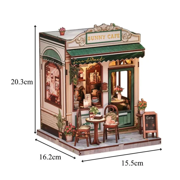 Book Nook Sunny Cafe набір для збірки, 233 деталі